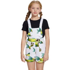 Fish Vector Green Kids  Short Overalls