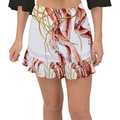 Animal Art Forms In Nature Jellyfish Fishtail Mini Chiffon Skirt