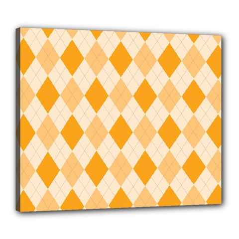 Argyle Canvas 24  X 20  (stretched)