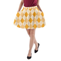 Argyle A-line Pocket Skirt