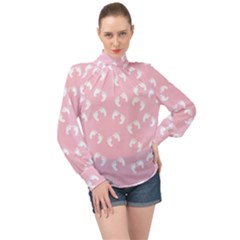 Baby High Neck Long Sleeve Chiffon Top