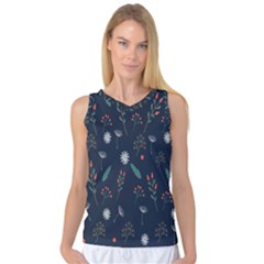 Background-flower Women s Basketball Tank Top by nateshop