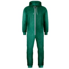 Background-green Hooded Jumpsuit (men) by nateshop