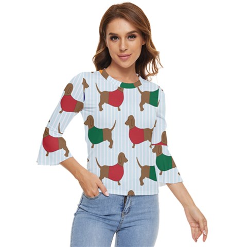 Dachshund Bell Sleeve Top by nateshop