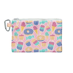 Ice-cream Canvas Cosmetic Bag (medium) by nateshop