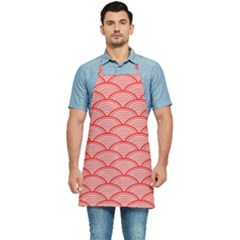 Japanese-wave Kitchen Apron by nateshop