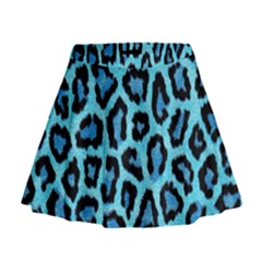 Paper-blue-tiger Mini Flare Skirt by nateshop