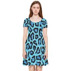 Paper-blue-tiger Inside Out Cap Sleeve Dress by nateshop
