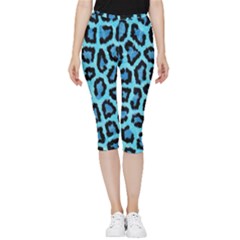 Paper-blue-tiger Inside Out Lightweight Velour Capri Leggings  by nateshop