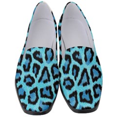 Paper-blue-tiger Women s Classic Loafer Heels by nateshop