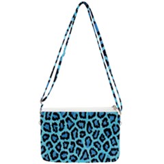 Paper-blue-tiger Double Gusset Crossbody Bag by nateshop