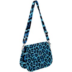 Paper-blue-tiger Saddle Handbag by nateshop