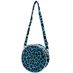 Paper-blue-tiger Crossbody Circle Bag by nateshop