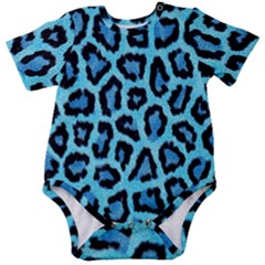 Paper-blue-tiger Baby Short Sleeve Onesie Bodysuit by nateshop