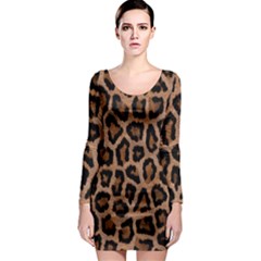 Paper-dark-tiger Long Sleeve Bodycon Dress