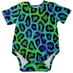 Paper-green-tiger Baby Short Sleeve Onesie Bodysuit by nateshop