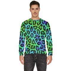 Paper-green-tiger Men s Fleece Sweatshirt