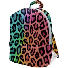 Paper-ranbow-tiger Zip Up Backpack by nateshop