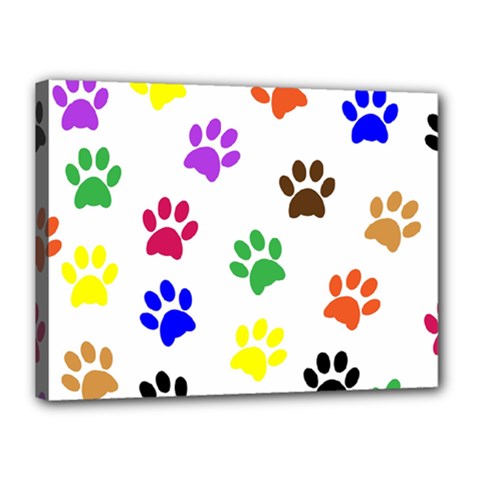 Pawprints Canvas 16  X 12  (stretched) by nateshop