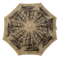 Ship Map Navigation Vintage Straight Umbrellas