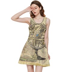 Map Compass Nautical Vintage Inside Out Racerback Dress by Sapixe