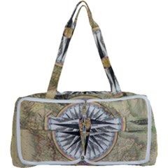 Map Vintage Nautical Collage Multi Function Bag