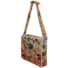 Flower Cubism Mosaic Vintage Cross Body Office Bag