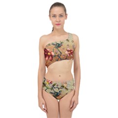 Flower Cubism Mosaic Vintage Spliced Up Two Piece Swimsuit by Sapixe