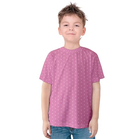 Seamless-pink Kids  Cotton Tee by nateshop