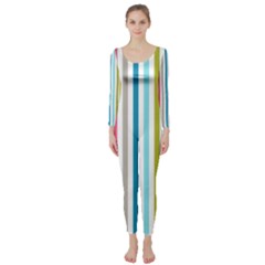 Stripes Long Sleeve Catsuit by nateshop