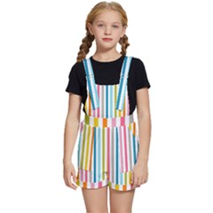 Stripes Kids  Short Overalls