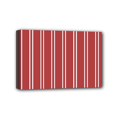 Stripes-red Mini Canvas 6  X 4  (stretched)