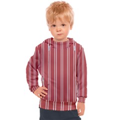 Stripes-red Kids  Hooded Pullover by nateshop