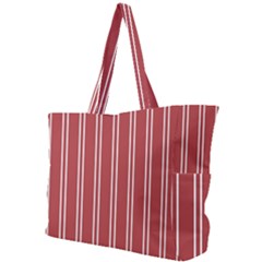 Stripes-red Simple Shoulder Bag