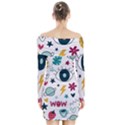 Wallpaper-love-eye Long Sleeve Off Shoulder Dress View2