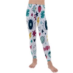 Wallpaper-love-eye Kids  Lightweight Velour Leggings