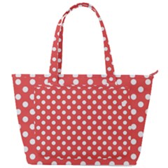 Polka-dots-red White,polkadot Back Pocket Shoulder Bag  by nateshop