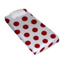 Polka-dots-white Red Fitted Sheet (Single Size) View2