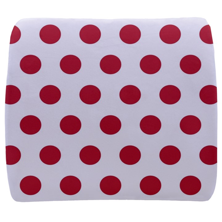 Polka-dots-white Red Back Support Cushion