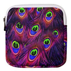 Peacock-feathers Mini Square Pouch by nateshop