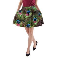 Peacock-army A-line Pocket Skirt by nateshop