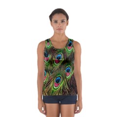 Peacock-army Sport Tank Top  by nateshop