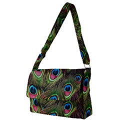 Peacock-army Full Print Messenger Bag (l)