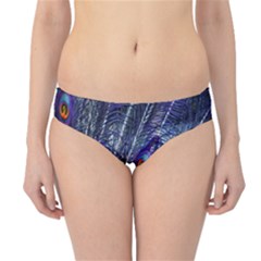 Peacock-feathers-blue Hipster Bikini Bottoms by nateshop