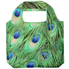 Peacock-green Foldable Grocery Recycle Bag by nateshop