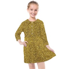 Glitter Kids  Quarter Sleeve Shirt Dress by nateshop