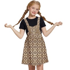 Background-chevron Chocolate Kids  Apron Dress