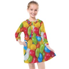 Candy-ball Kids  Quarter Sleeve Shirt Dress by nateshop