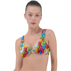 Candy-ball Ring Detail Bikini Top