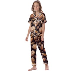 Coffe Kids  Satin Short Sleeve Pajamas Set by nateshop